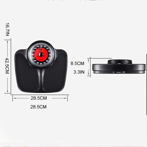Mechanical Bathroom Scale with AntiSkid Surface and Large Display, Battery  for Elderly 1