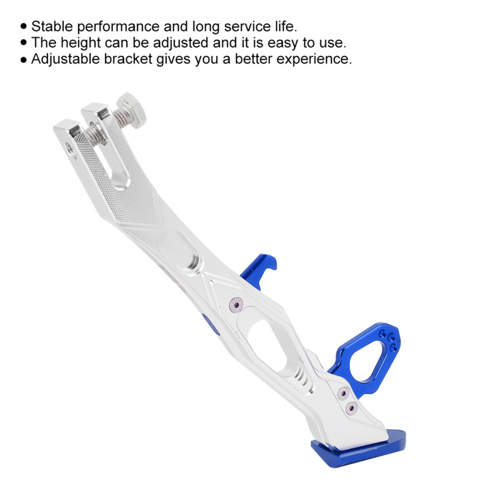 Motorcycle Aluminum Alloy Side Stand With Tripod & Foot B05026 Blue 9331382851340