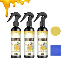 Beeswax Furniture Polish Spray 3pcs Restores Natural Wood Shine and Protects Floors and Furniture