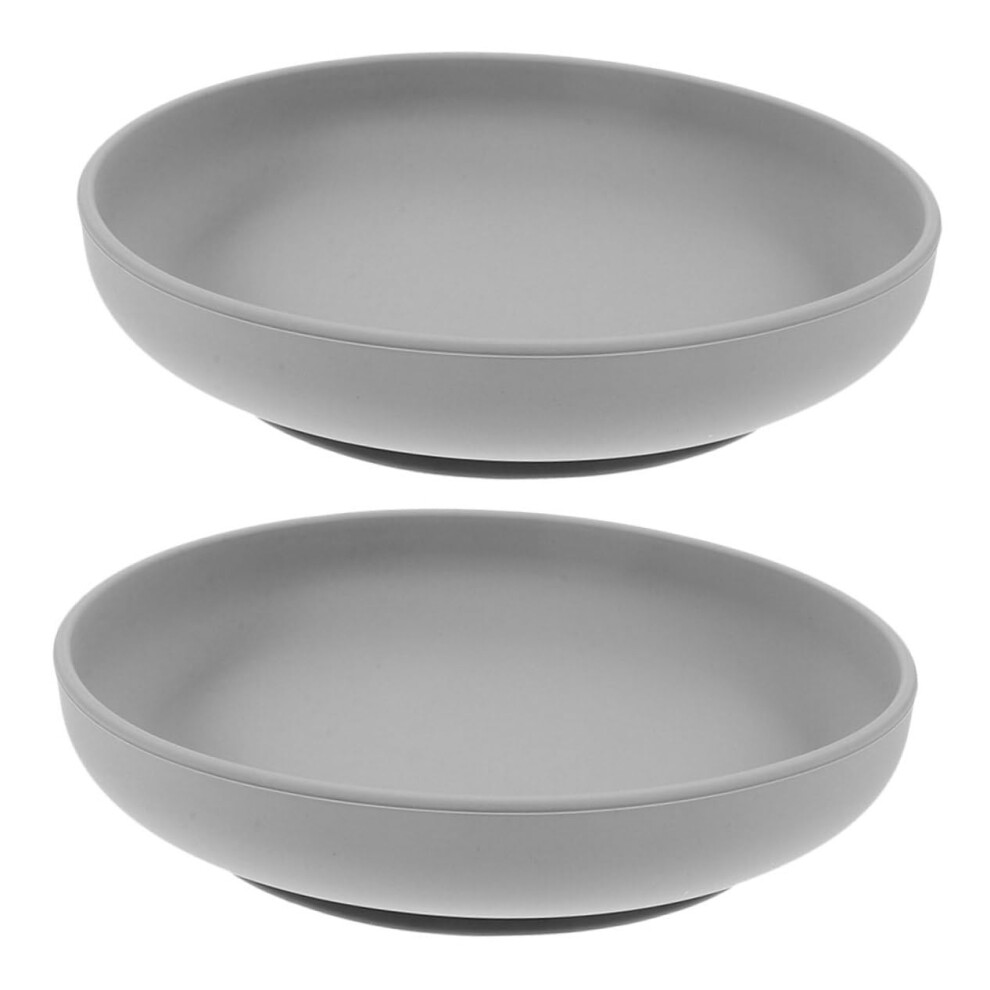 Adaptive Dining Plate with Strong Suction Base and Anti Spill Raised Lip for Elderly Seniors