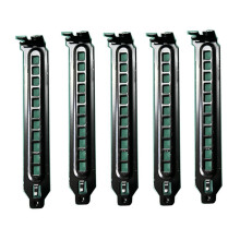 Black Steel PCI Slot Covers with Screws, DustProof Full Height Expansion Blanking Plates