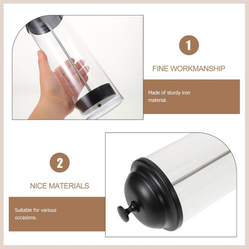 Reusable Plastic Countertop Straw Dispenser and Holder with SpaceSaving Durable Design, White 2