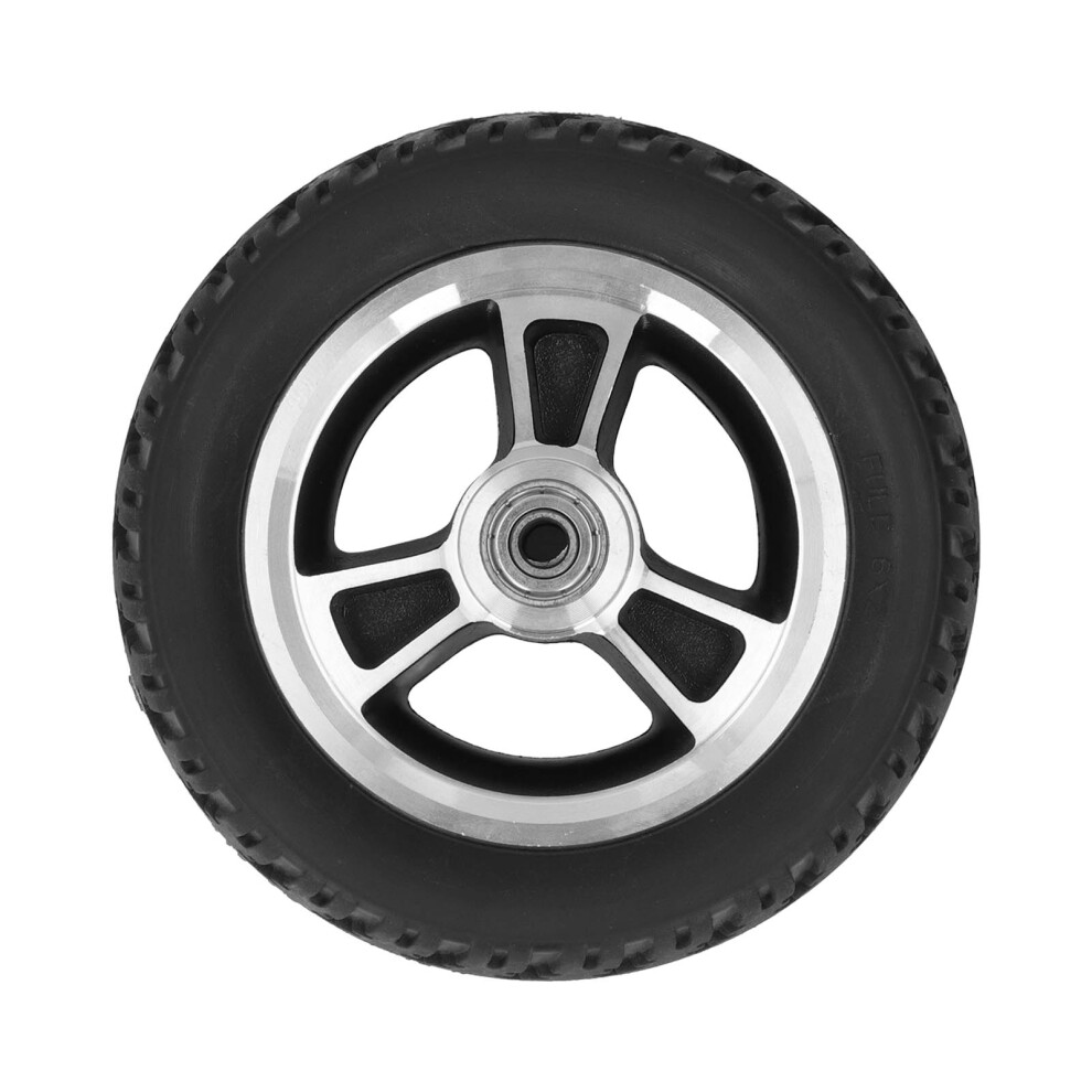 Alloy Wheel Electric Wheelchair Rear Wheel Silent Operation Puncture Resistant Polyurethane Tire High Safety Load Bearing Capacity Mobility Wheel For