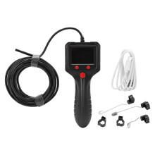 HD Inspection Camera Snake Camera With Semi-Rigid Cable Endoscope Camera With Light IP67 Waterproof Adjustable LED Lights Drain Camera Industrial