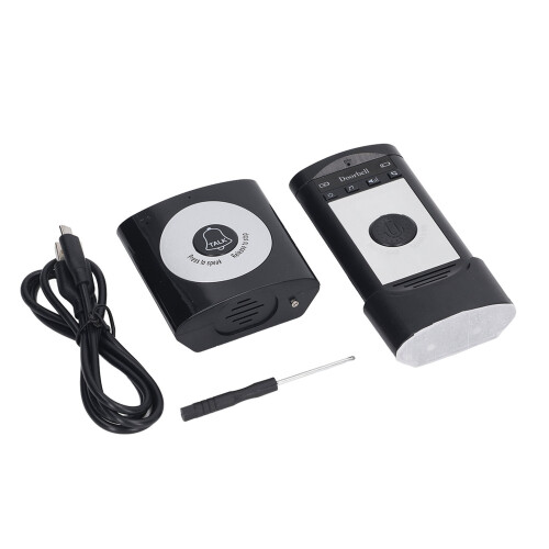 Intercom Function Wireless Intercom Doorbell System Two Way Call Long Range Battery Life Humanized Design Power Saving Indicator Light Adjustable 1