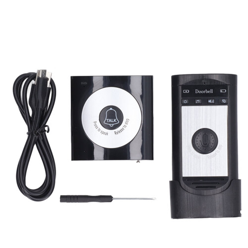 Intercom Function Wireless Intercom Doorbell System Two Way Call Long Range Battery Life Humanized Design Power Saving Indicator Light Adjustable 2