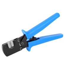 Electrical Crimping Tool with Ratchet System, Multi-Use Wire Crimper for Open Barrel Terminal Connectors, Comfort Grip Handles and Safe Crimping