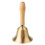 Multi Functional Hand Bell With Loud Ringing Solid Brass Material Rust Resistant Extra Loud Sound Wooden Handle Call Bell For Weddings Churches 2