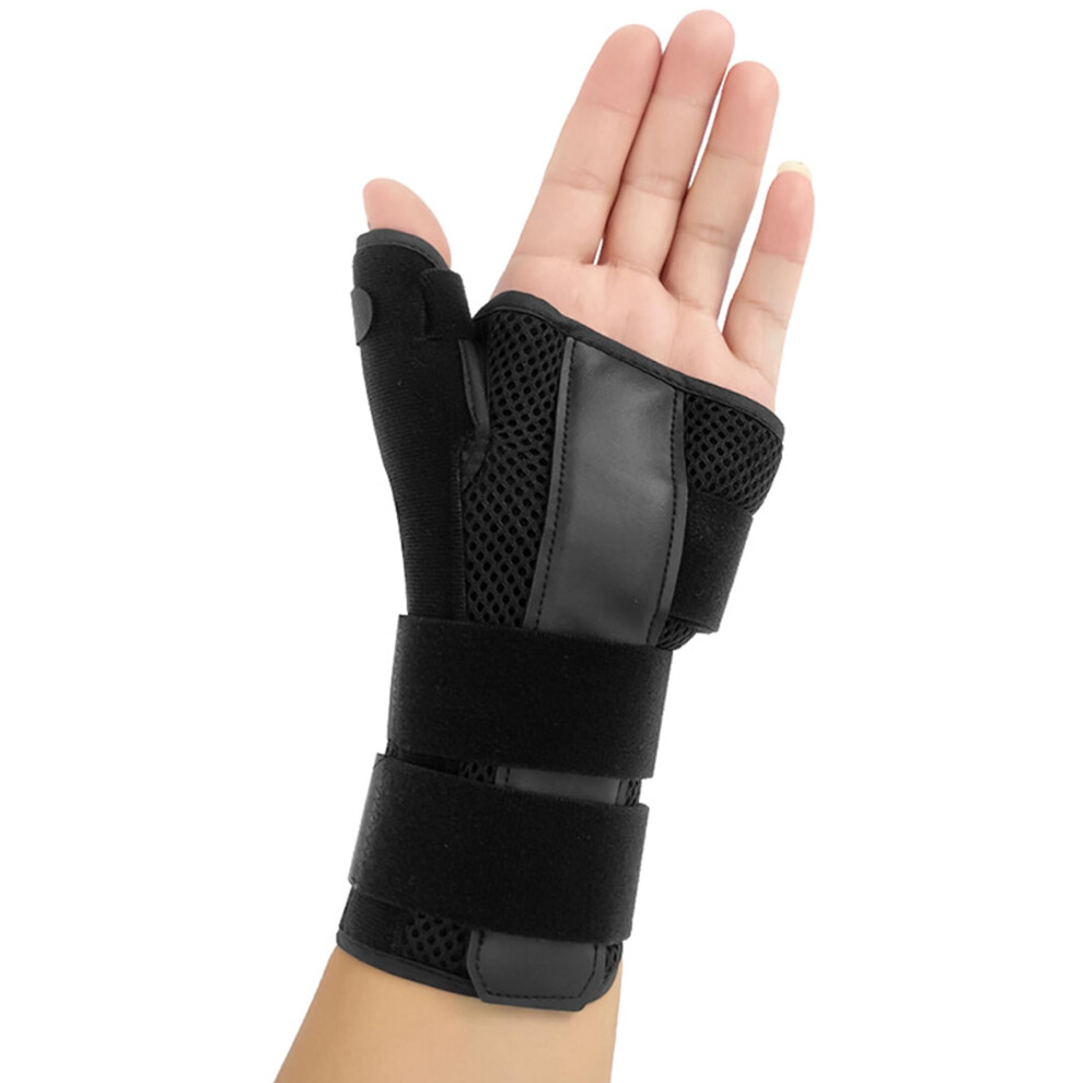 Adjustable Thumb Spica Wrist Brace for Carpal Tunnel and Arthritis Relief, Breathable Left Hand Support