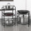 Kitchen Storage Rack TwoLayer Adjustable Pot and Pan Organizer for Cabinet Space Saving Black 3