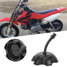 Universal ATV Dirt Bike Fuel Tank Cover Plastic with Vent & Breather Hose Black