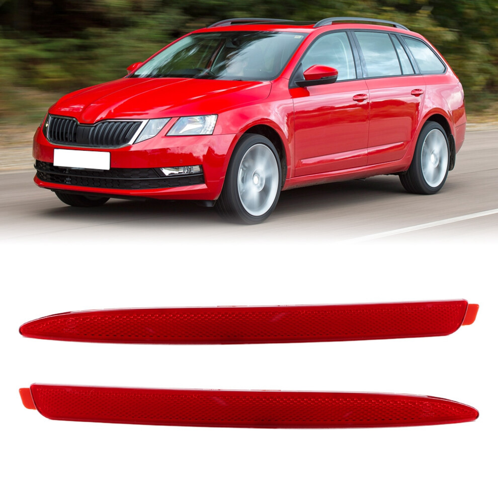 Pair Abs Rear Bumper Reflectors For Sedan, Easy Install, Durable 8711382854243