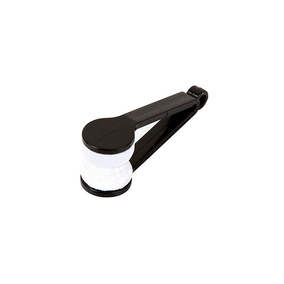 Mini Microfiber Glasses Cleaner with UltraSoft Pads, Compact Eyeglass Cleaning Clip for Travel