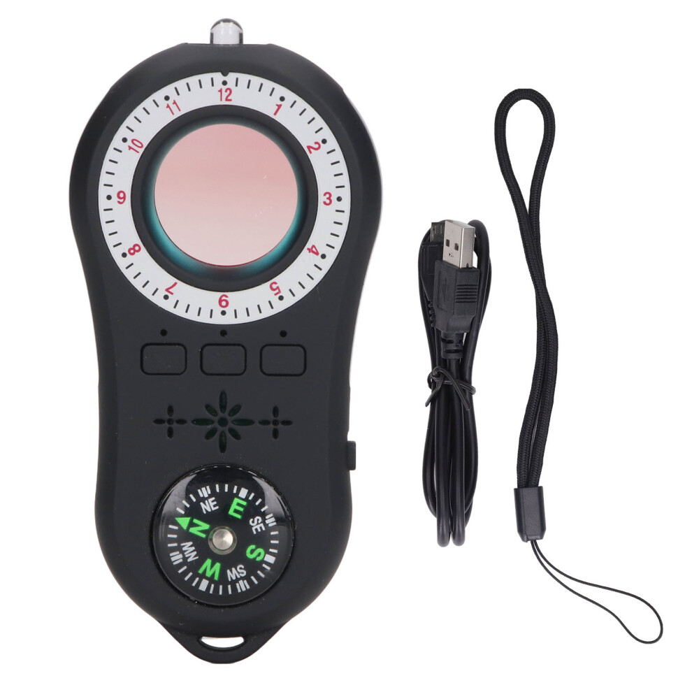 Wireless Rf Hidden Camera Finder Anti Spy Detector With Led Flashlight And Vibration Alarm Infrared Scanning Window Portable Privacy Protector For 9138057564778