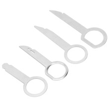 High Quality Car Stereo Removal Tools Durable Metal Construction Universal DIN Release Keys for Mercedes Benz VW BMW Audi Replacement Radio