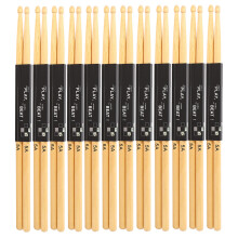 Drumsticks For Drum Set, Comfortable Grip 5A Drumsticks With Teardrop-Shaped Head And Smooth Tail, Maple Wood Lightweight Durable Sticks, Smooth