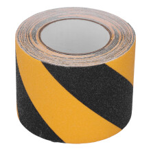 Waterproof Non Skid Tape With 80 Grit Texture For Home And Industrial Use Featuring High Traction Surface And Easy Peel Adhesive Backing In Yellow