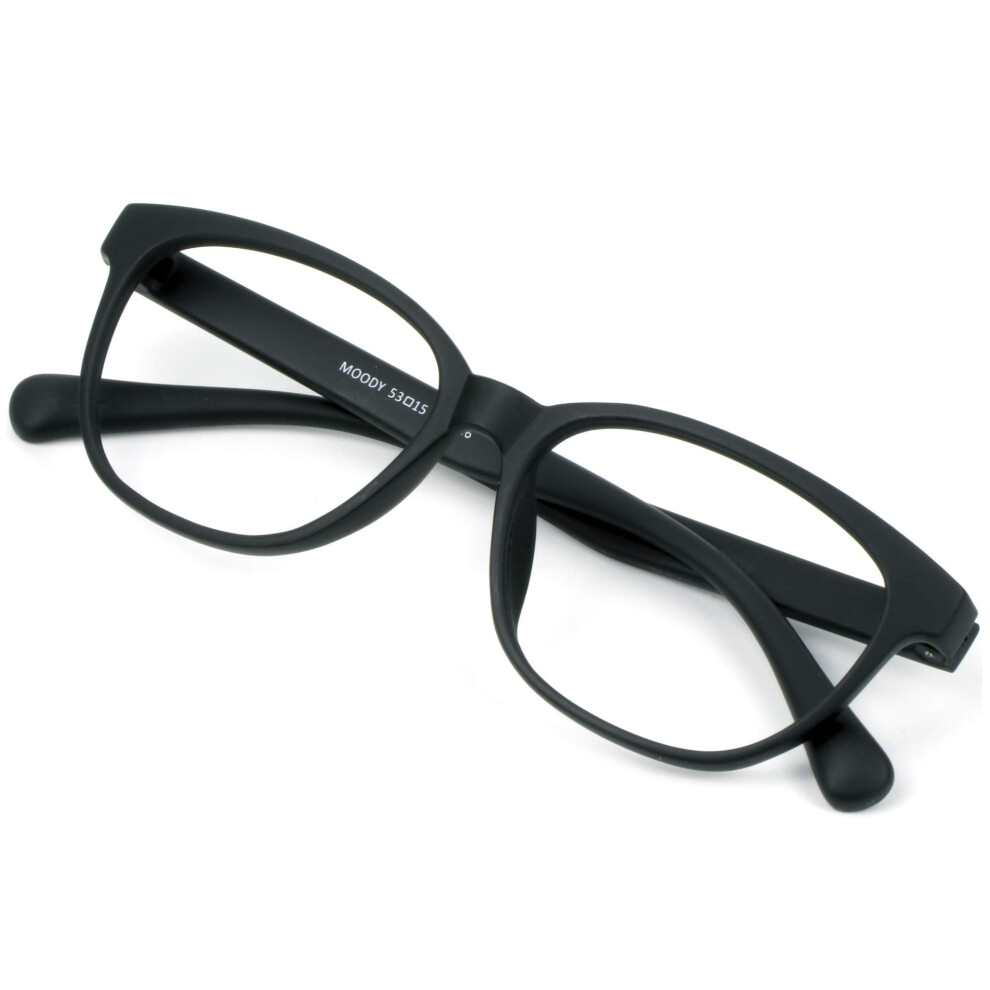 Blue/Light/Black Blocking Computer Reading Glasses 1.5X Magnification Anti Glare Oval Frame