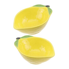 Ceramic Serving Saucer Set of 2 Stylish Fruit Bowl for Salad Desserts MultiPurpose Dishwasher Safe