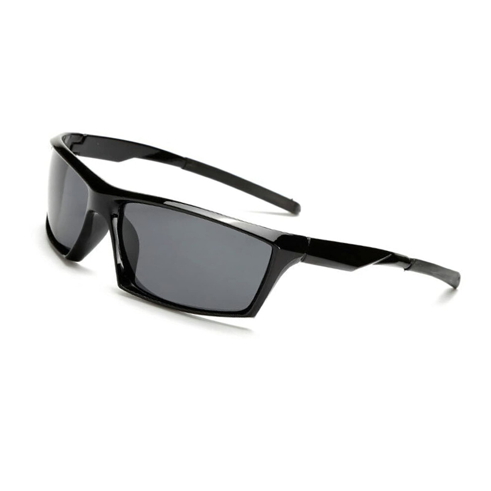Black Reading Glasses 1.5X Magnification Outdoor Sports Sunglasses For Cycling And Sun Protection