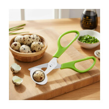 Quail Egg Cutter Stainless Steel Sharp Blade Ergonomic Handle Precision Cutting Tool 14cm Green