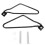 Universeller Eisen-Satteltaschenhalter schwarz 2er-Pack 2