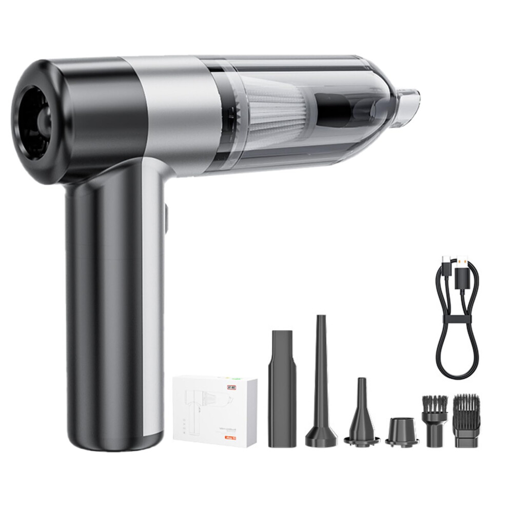 Cordless Car Vacuum Cleaner 12000Pa Suction Brushless Motor Rechargeable Typec Charging Black/Silver 9113335170063