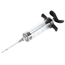 Meat Injector Stainless Steel BPA Marinade Syringe with Easy Measure Markers Dishwasher Safe