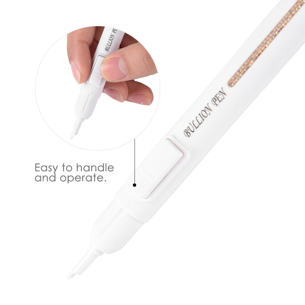 Nail Art Bullion Pen Metal Beads Dotting Tool for Manicure DIY Decoration