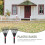 2Pcs Garden Hand Rake Set, Small Plastic Short Handle Tool for Precise Soil Cultivation and Mulch Spreading, Black 4
