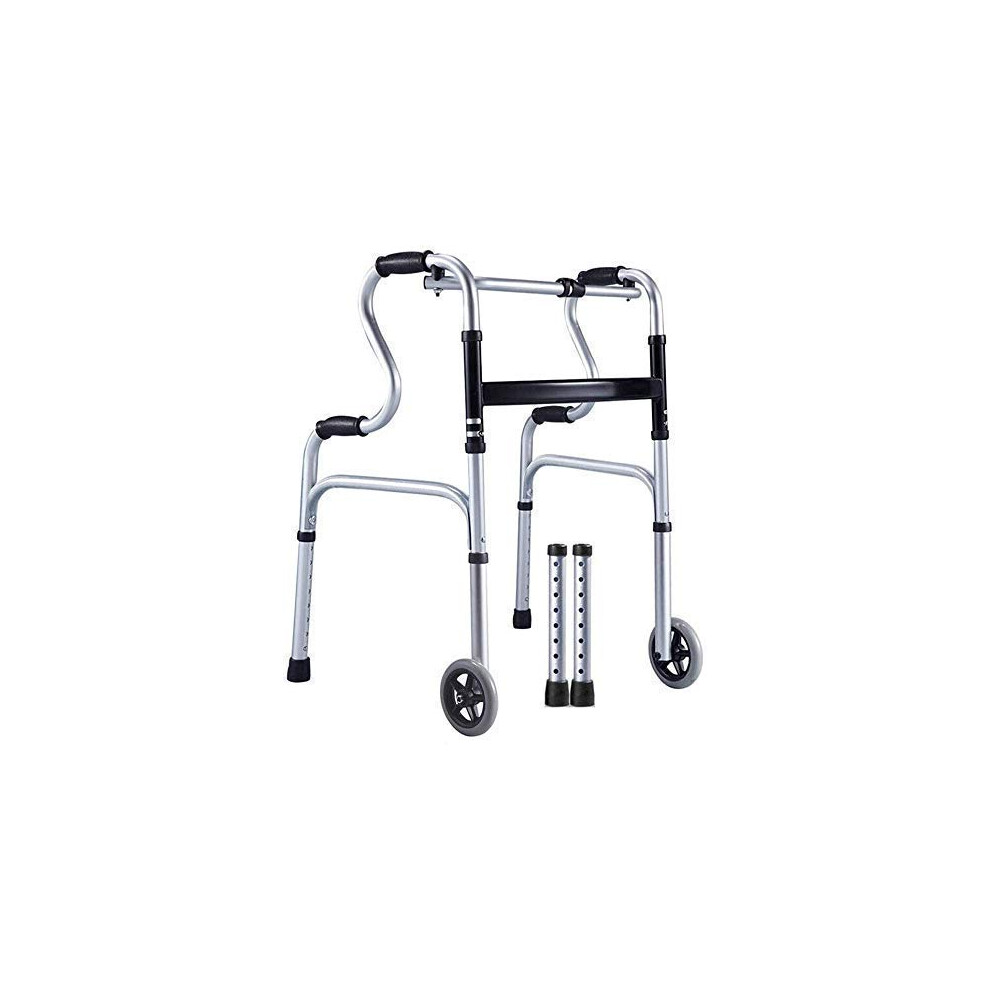 Folding Crutches with Ergonomic Grip, Adjustable Lightweight Walking Support for Adults Elderly