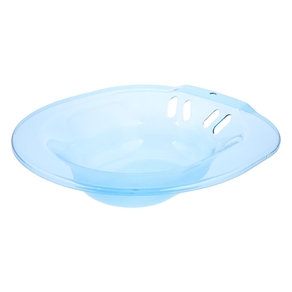 Blue Sitz Bath Basin With Ergonomic Contoured Design For Postpartum And Hemorrhoid Relief,