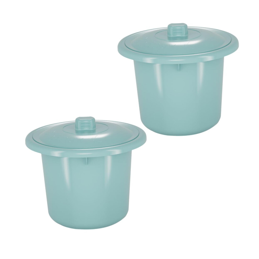 2pcs Portable Urinal and Bedpan with Lid for Boys Girls Elderly, OdorBlocking, Easy to Clean