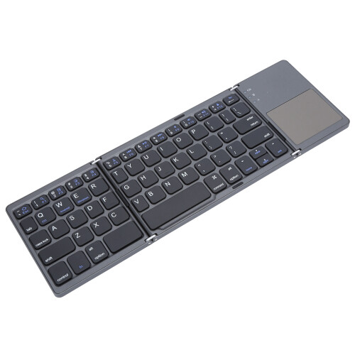 Rechargeable Foldable Bluetooth Keyboard, Ultra Lightweight Pocket-Sized Keyboard With Sensitive Touchpad And Responsive Typing Performance For Multi 2
