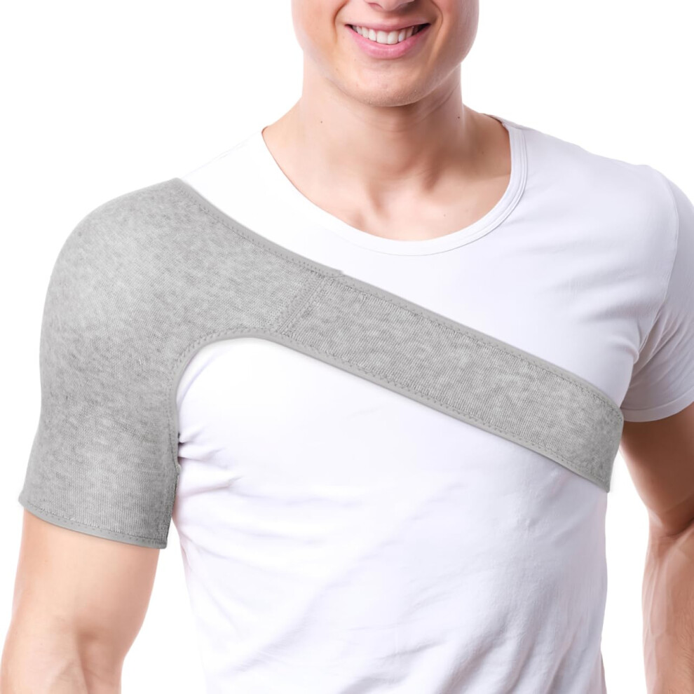 Adjustable Dual Shoulder Support Brace for Men and Women with Compression and Rotator Cuff Relief