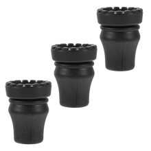 Trekking Pole Tips 3pcs Rubber Foot Protectors for Hiking and Climbing Enhanced Stability