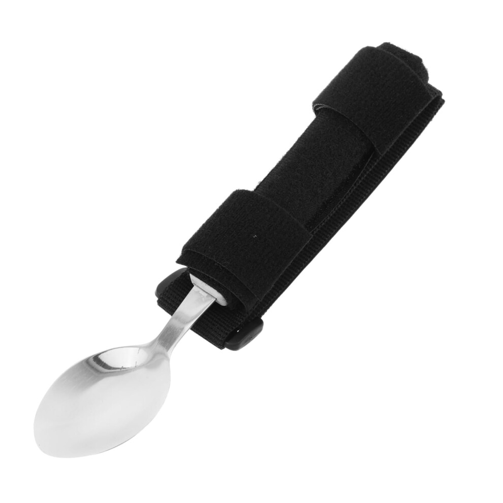 Adaptive Eating Utensil Spoon for Elderly with Ergonomic Grip Stainless Steel SelfFeeding Support