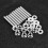 Edelstahl-Auspuffkrümmer-Stud-Set, 10-teilig, B/C/D/F/H, Silber 8