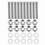 Edelstahl-Auspuffkrümmer-Stud-Set, 10-teilig, B/C/D/F/H, Silber 11