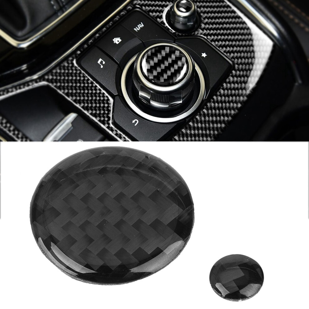 Carbon Fiber Volume Button Cover For Mazda Cx-5 Car Interior Styling 7641382859447