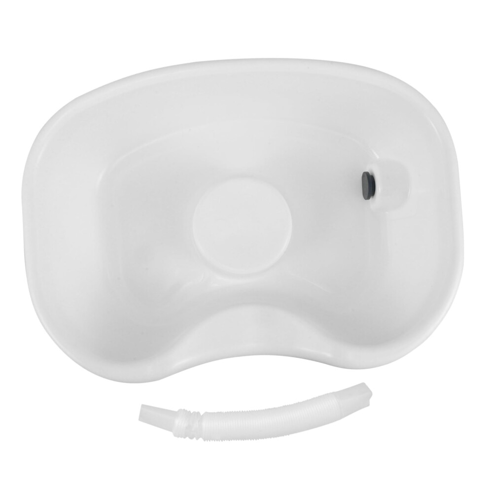 Portable Shampoo Basin with Drain for Elderly Bedside Hair Washing and Ergonomic Neck Support