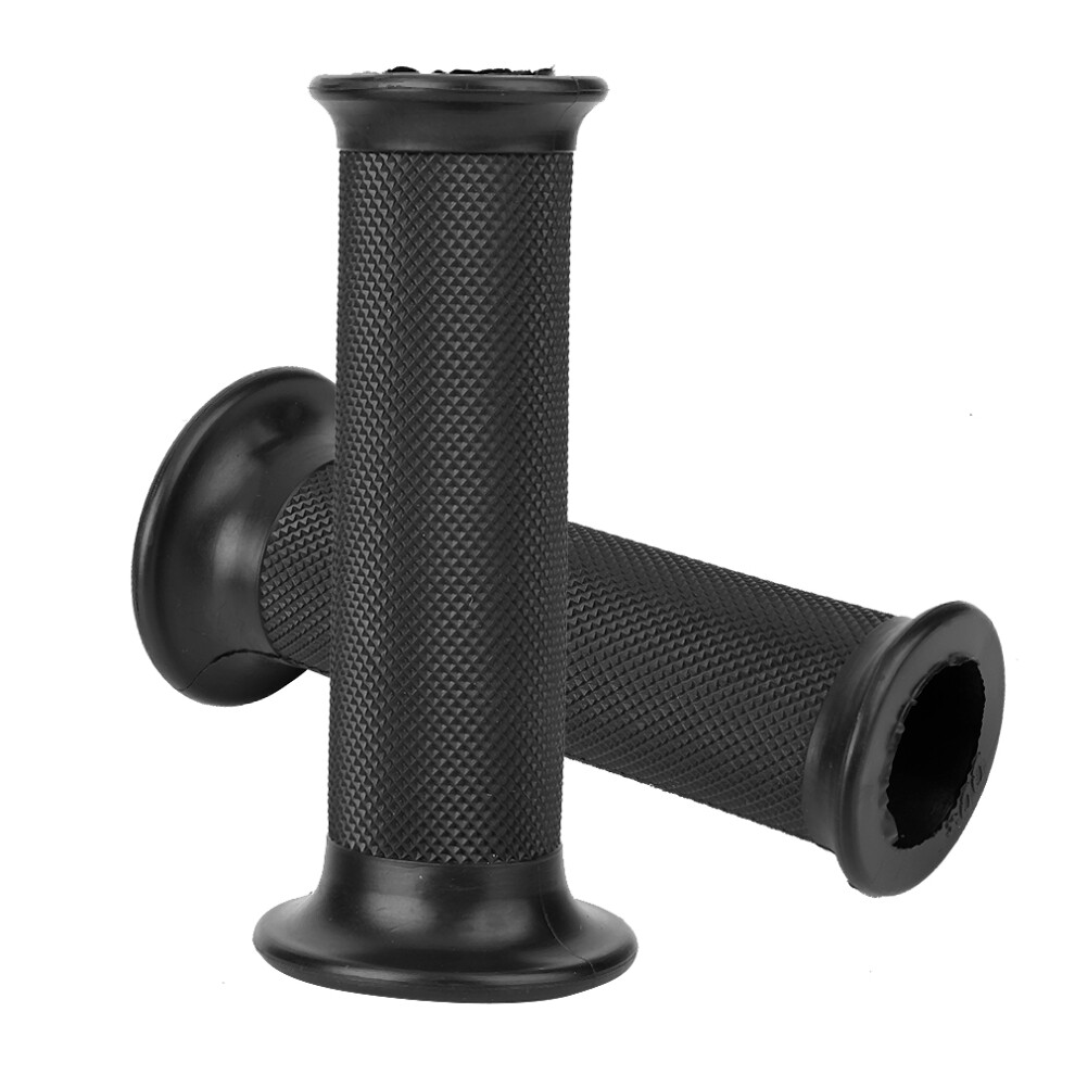 Universal Rubber Motorcycle Handlebar Grips 22Mm/0.87" Pair Black 9301382859875