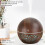 130 ml USB Luftbefeuchter Aroma-Diffusor mit 7 Farblichtern, dunkles Holzmaserung 10