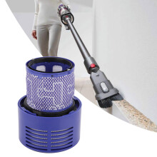 Washable Post-Position Motor Filter for V10 Vacuum Cleaner, Blue, 85x85x110mm