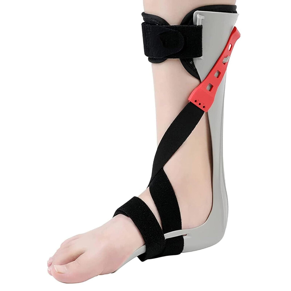 Drop Foot Brace with Adjustable Tension Support for Walking, Lightweight Ankle Foot Orthosis Left Small