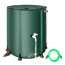 50 Gallon Collapsible Rain Barrel Foldable PVC Water Storage Tank with Spigot for Garden Use