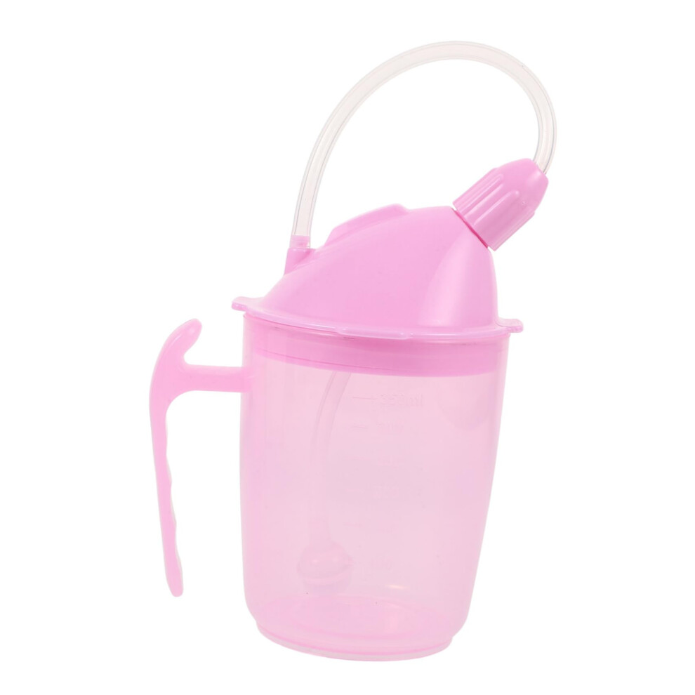 Adult Drinking Cup with Straw, Leakproof SpillResistant Lid, EasyGrip for Elderly and Disabled