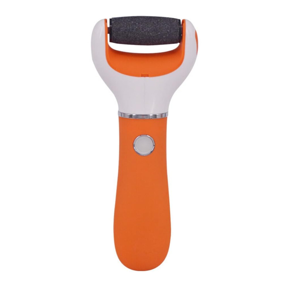 Orange Electric Foot Callus Remover Bright Rechargeable Foot Grinder Single Pack For Smooth Feet