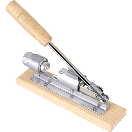 Nut Cracker with Wood Base for Walnuts and Hazelnuts, Heavy Duty Nut Opener for Kitchen 1