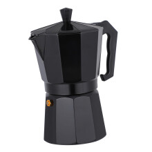 Stovetop Espresso Maker Aluminum Moka Pot with Comfortable Handle Easy Pour Design for Home and Office